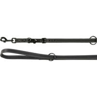 Produktbild von Flamingo Montana Leder Schleppleine Schwarz 240 cm 20 mm - 240 cm