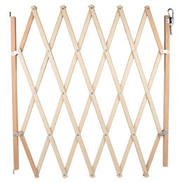 Flamingo Monti Sicherheitsgitter für Hunde aus Holz ausziehbar Eiche 60-107 cm – Bild 1 von 4