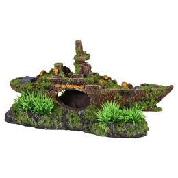 Flamingo Moza Unterseeboot Aquarium Dekoration aus Polyresin mit Fischeinsatz 23x7x12cm – Bild 1 von 2