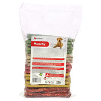 Produktbild von Flamingo Munchy Mix Hundesnacks mit Rinderhaut 100 Stück - 3 x 950 g