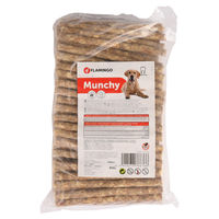 Produktbild von Flamingo Munchy Natur Hundesnack Rind Junior Monoprotein ohne Zucker 100 Stück
