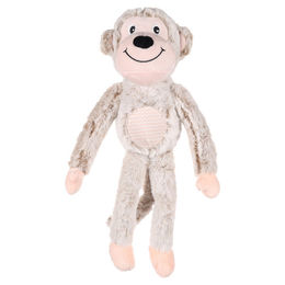 Produktbild von Flamingo Munka Hundespielzeug Affe aus Plüsch beige mit Quietschfunktion
