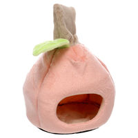 Produktbild von Flamingo Nagerhöhle Helga Apfel für Hamster rosa Stoff 14 x 14 x 15,5 cm