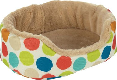 Flamingo Nagerkorb Fizi Oval aus Stoff Mehrfarbig 25x17x7cm – Bild 1 von 2
