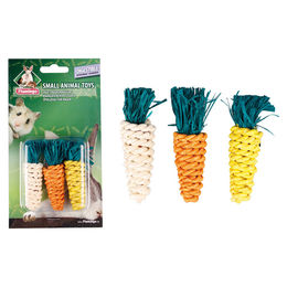 Flamingo Nagerspielzeug Karotten 3er Pack aus verdaulichen Wurzeln 9x3,5x3,5 cm – Bild 1 von 3