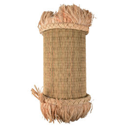 Flamingo Nagerspielzeug Zulu Tunnel aus Heu und Gras für Hamster Natur Braun 25 cm – Bild 1 von 4