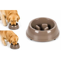 Produktbild von Flamingo Napf Mangi Slow Feeder Taupe aus Melamin 225ml - 225 ml