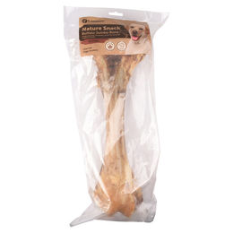 Flamingo Nature Kauknochen Büffel Fleischige Tibia Knochen für Hunde 800 g glutenfrei ohne Zucker - 800 g – Bild 1 von 2