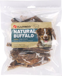 Flamingo Nature Kausnack Büffel-Euter für Hunde Junior glutenfrei ohne Zuckerzusatz 200 g – Bild 1 von 3