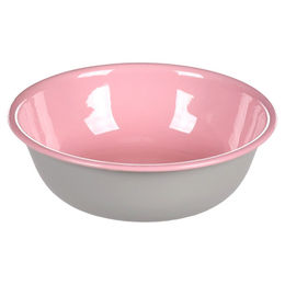 Flamingo Nell Futter- und Trinknapf für Katzen aus Edelstahl in Grau/Rosa 350ml - 350 ml – Bild 1 von 3