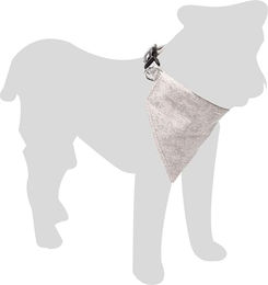 Flamingo Nelson Hundehalsband aus Nylon mit Bandana Grau Größe S – Bild 1 von 3