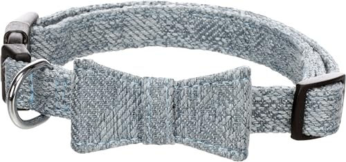Flamingo Nelson Hundehalsband aus Nylon mit Schleife Blau Größe S – Bild 1 von 3
