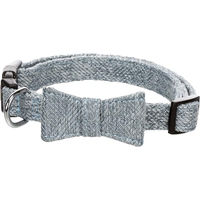 Produktbild von Flamingo Nelson Hundehalsband aus Nylon mit Schleife Blau Größe S