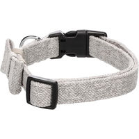 Produktbild von Flamingo Nelson Hundehalsband aus Nylon mit Schleife Grau Größe M