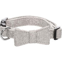 Produktbild von Flamingo Nelson Hundehalsband aus Nylon mit Schleife Grau XS