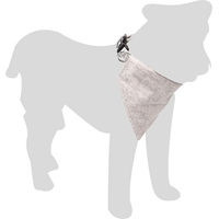 Produktbild von Flamingo Nelson Hundehalsband mit Bandana aus Nylon in Grau Größe XS 25-40cm