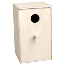 Produktbild von Flamingo Nistkasten aus Holz für Wellensittiche und Wildvögel horizontal 15 x 15,5 x 25 cm