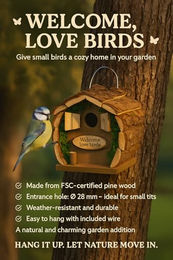 Flamingo Nistkasten Bozo aus FSC-Holz wetterfest 18x14,5x25cm – Bild 1 von 5