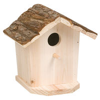 Produktbild von Flamingo Nistkasten Cortesa Punto aus Holz mit Spiegel für Vögel 17x13x17cm