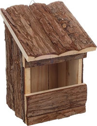 Flamingo Nistkasten Inclino aus FSC-Holz wetterfest für Wildvögel Braun 14x13x20cm - 1 Stk. – Bild 1 von 8