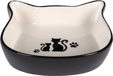 Flamingo Nona Keramik Futternapf für Katzen Schwarz-Weiß 250ml - 250 ml – Bild 1 von 5