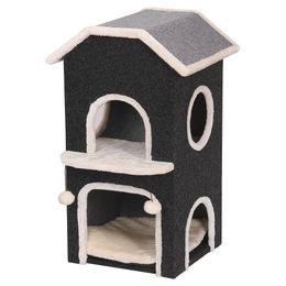Flamingo Nordic Villa Kratzbaum aus Filz für Katzen 48,5x51,5x80,5cm – Bild 1 von 9