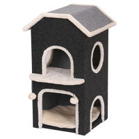 Produktbild von Flamingo Nordic Villa Kratzbaum aus Filz für Katzen 48,5x51,5x80,5cm