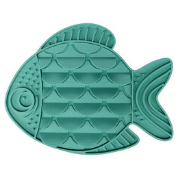 Flamingo Nunu Schleckmatte Fisch Türkis aus Silikon für Hunde und Katzen 30,5x24 cm – Bild 1 von 8