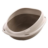 Produktbild von Flamingo Offene Katzentoilette Schalentoilette aus Kunststoff Beige Größe L 39,5x56,5x19,5cm