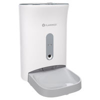 Produktbild von Flamingo Omega Smarter Futterautomat mit App-Steuerung und WiFi für Hunde in Weiß - 4,5 l