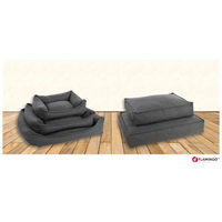 Produktbild von Flamingo Orthopädisches Hundebett Baldar Grau 80 cm Ergonomischer Schlafplatz für Senior Hunde zur Gelenksupport - 80 cm