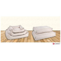 Produktbild von Flamingo Orthopädisches Hundebett Baldar mit Memory Foam für Senioren, Beige, 100 cm - 100 cm