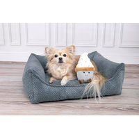 Produktbild von Flamingo Orthopädisches Hundebett Reno mit Memory Foam für Senioren, Blau-Grau, 100 cm - 100 cm