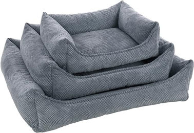 Flamingo Orthopädisches Hundebett Reno mit Memory Foam in Blau oder Grau - 80 cm – Bild 1 von 6