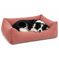 Produktbild von Flamingo Orthopädisches Hundebett und Katzenbett mit Memory Foam in Rot 100 x 80 x 25 cm