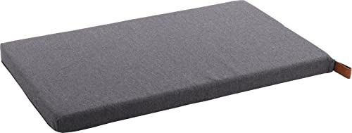 Flamingo Orthopädisches Hundekissen Carlota mit Memory Foam, rechteckig, Dunkelgrau, 85,5 x 51 x 5 cm – Bild 1 von 3