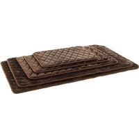 Produktbild von Flamingo Orthopädisches Hundekissen und Bett für Hunde oder Katzen Weimar Rechteckig Braun Größe L 100,5 x 63 x 2 cm - 1 Stk.