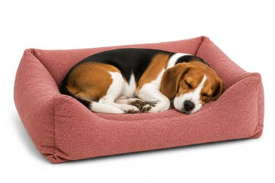 Flamingo Orthopädisches Hundebett und Katzenbett Baleno mit Memory Foam in Rot 80 x 67 x 22 cm – Bild 1 von 2