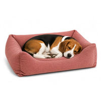 Produktbild von Flamingo Orthopädisches Hundebett und Katzenbett Baleno mit Memory Foam in Rot 80 x 67 x 22 cm