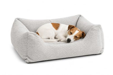 Flamingo Orthopädisches Hundebett und Katzenbett Baleno Rechteck Hellgrau 65 x 50 x 20 cm mit Memory Foam und abnehmbarem Bezug – Bild 1 von 2