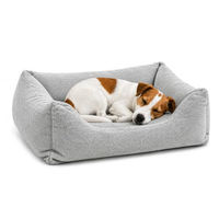 Produktbild von Flamingo Orthopädisches Hundebett und Katzenbett mit Memory Foam Grau 65 x 50 cm