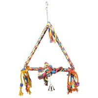 Produktbild von Flamingo Papagei Schaukel Triangle Kletterseil aus Sisal Bunt Größe M