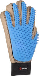 Flamingo Pflegehandschuh Mandy Bürste für Hunde Blau Schwarz 18x22cm – Bild 1 von 6