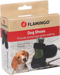 Flamingo Pfotenschuhe für Hunde Grün Größe L aus Polyester – Bild 1 von 4