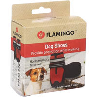 Produktbild von Flamingo Pfotenschuhe für Hunde Rot XS wasserabweisend aus Polyester