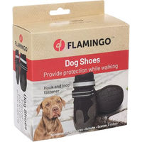 Produktbild von Flamingo Pfotenschuhe für Hunde Schwarz XL aus Polyester