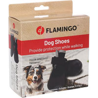 Produktbild von Flamingo Pfotenschuhe für Hunde Schwarz XL aus Polyester