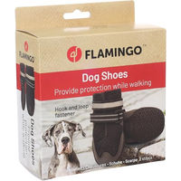 Produktbild von Flamingo Pfotenschuhe für Hunde Schwarz XXL aus Neopren und Polyester wasserabweisend