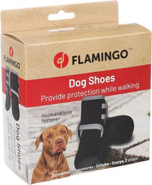 Flamingo Pfotenschuhe für Hunde Schwarz XXL aus Polyester – Bild 1 von 2