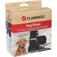 Produktbild von Flamingo Pfotenschuhe für Hunde Schwarz XXL aus Polyester